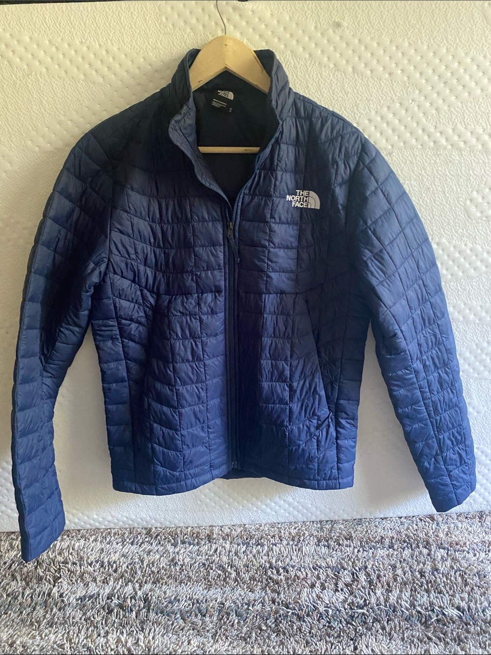 The North Face Men's Navy Quilted Puffer Jacket
